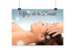 Lot de 2 affiches Offrez de la beauté