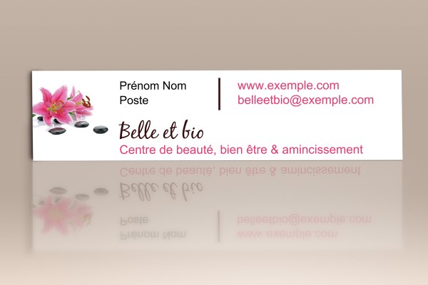Création d'une signature pour vos e-mails